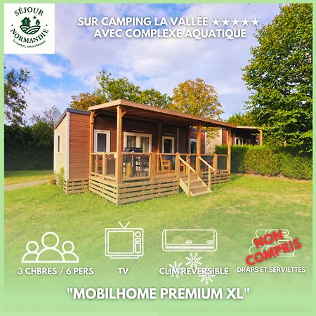 Sejour Normandie - - Mobilhome Confort 3ch-6p Avec Clim Et Tv - 5 Etoiles - H408 Houlgate